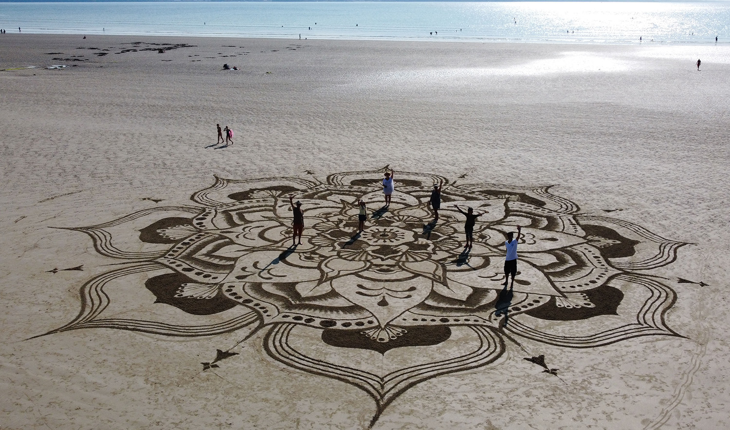 Sand Art et entrainement dans le sable