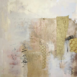 L’Ombre dentelle, techniques mixtes, 100 x 100 cm (c) Catherine Le Roy