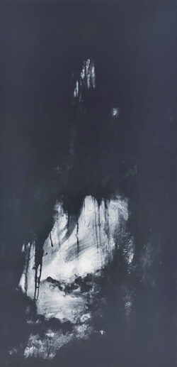 Anthropocène, Emmanuel Gatti, 2018, morsure directe sur trame d’aquatinte, 230 x 120 cm © Emmanuel Gatti