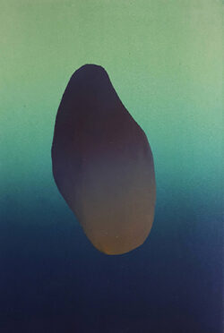 Corps flottants, Camille Oarda, 2020,  monotype et roulage, 30 x 20 cm © Camille Oarda