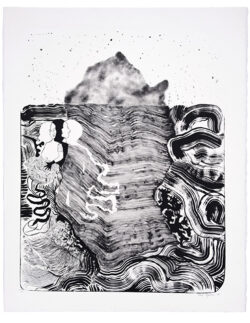 Iceberg II, Alice Gauthier, lithographie sur pierre, 67 x 57 cm © Alice Gauthier