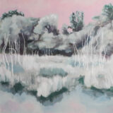 16. Marais rosé, Michel Inizan, acrylique, 60x60 cm (c) Michel Inizan