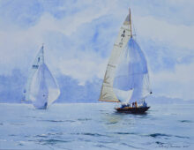 Enchantement IV - Bénodet, Patrick J. Davidson, aquarelle, 40x50 (c) Patrick J. Davidson