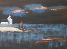 Maison du gardien de la Pointe, MEGLINE, acrylique, 80x60 cm (c) MEGLINE