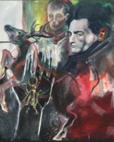 Portrait d'Antonin Artaud, le corps sans organes, Joane Charlotte Senechal, huile sur toile, 200x180 cm (c) Joane Charlotte Senechal