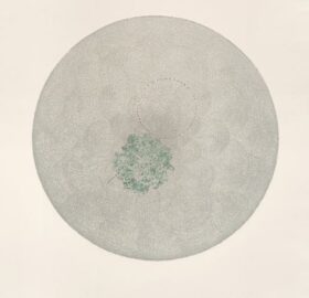 Melancholia 3, Suo Yuan Wang, eau-forte, empreinte de fleur et dessin à l'aquarelle, 65x49,8cm, épreuve unique, 2012 Melancholia 3, Suo Yuan Wang, eau-forte, empreinte de fleur et dessin à l'aquarelle, 65x49,8cm, épreuve unique, 2012